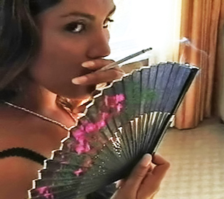 Sexy Smoker And Her Paper Fan Smoking Fetish Videos